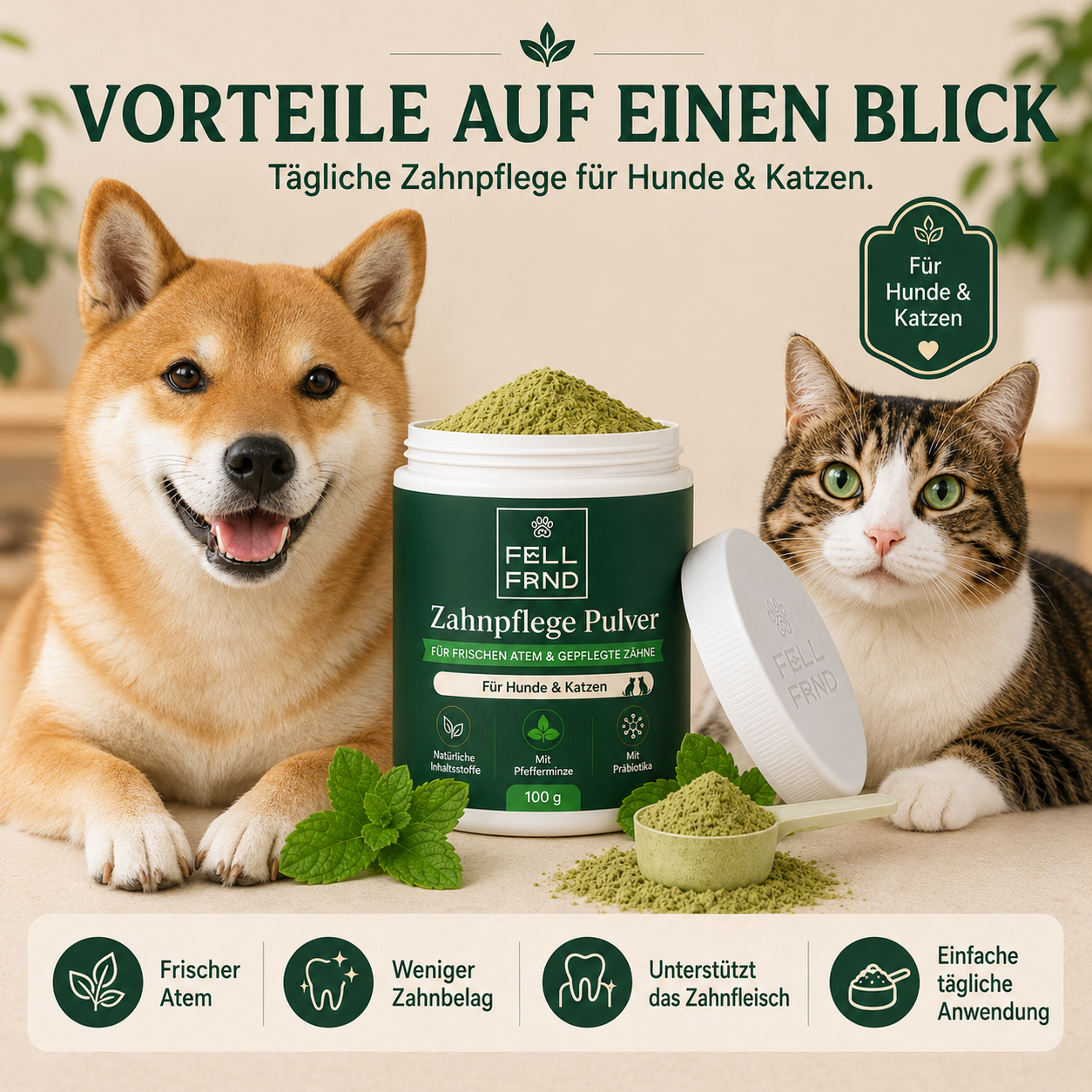 Dental Topping - die 9-in-1 Zahnpflege | Gegen Zahnbelag, Zahnstein & Mundgeruch