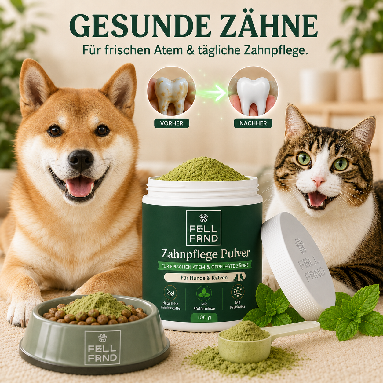 Dental Topping - die 9-in-1 Zahnpflege | Gegen Zahnbelag, Zahnstein & Mundgeruch