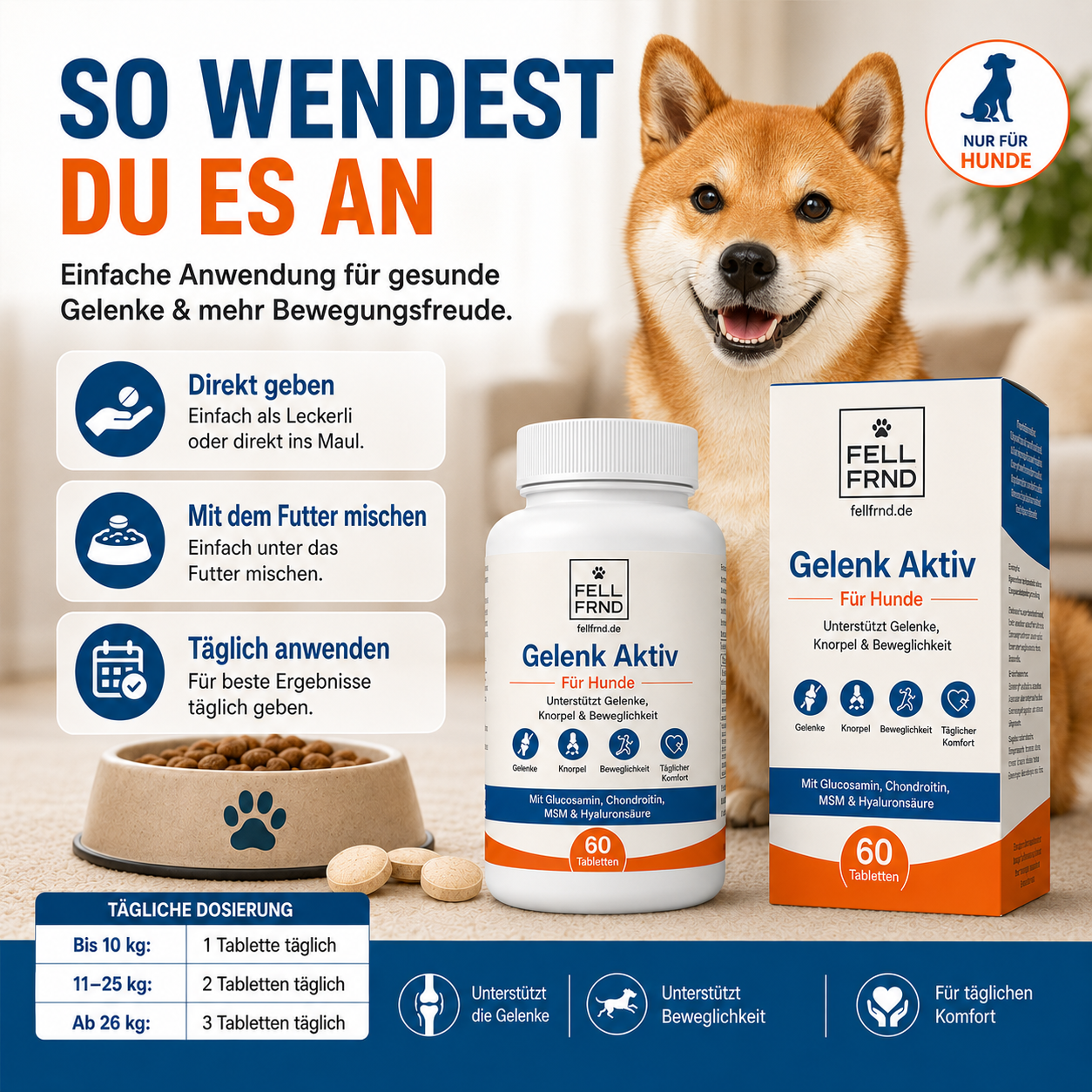 Gelenk-Aktiv Snacks – Gelenkschutz für Hunde